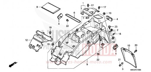 KOTFLUEGEL, HINTEN VFR800FIW de 1998